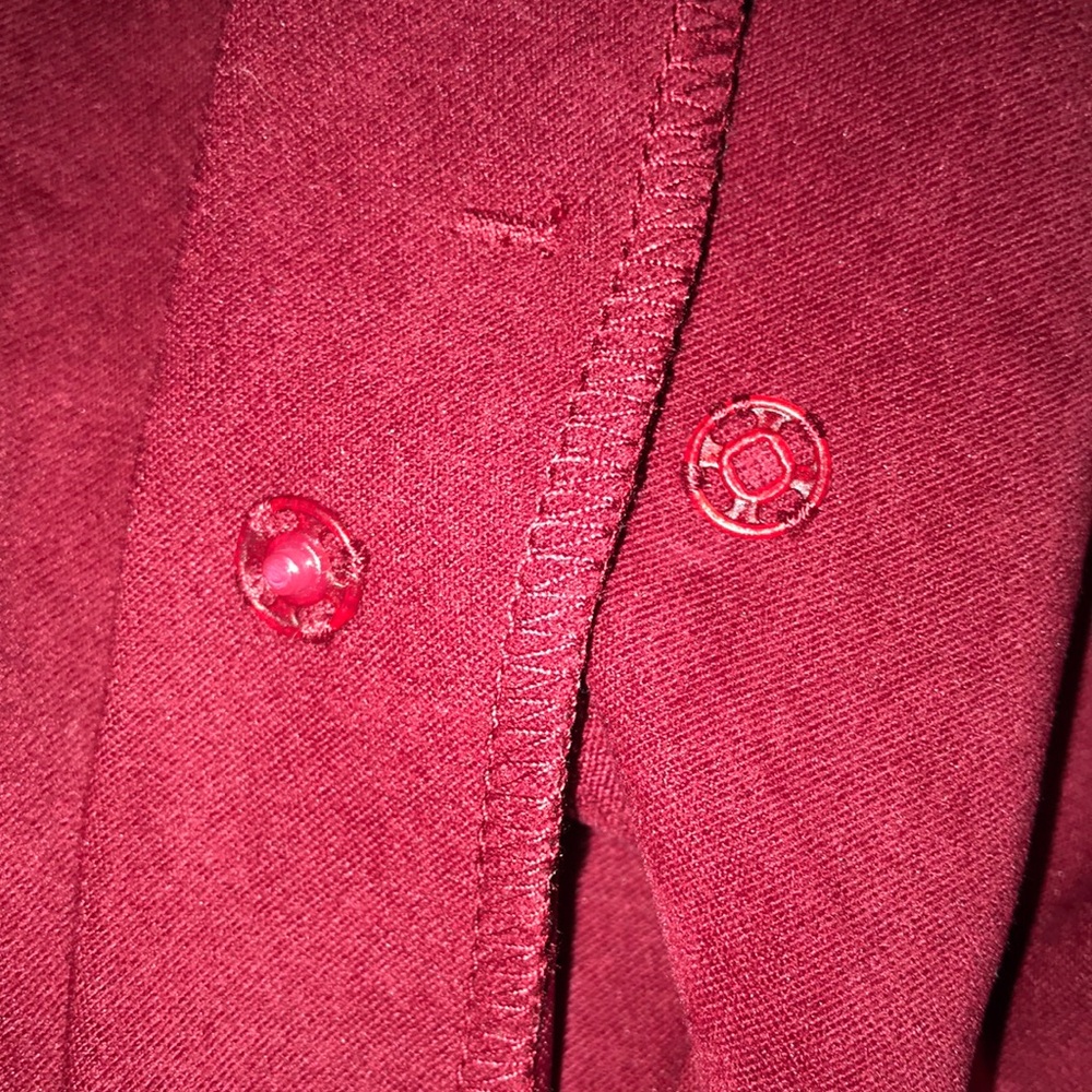 Susan Bristol Red Button-Front Jacket - Picture 7 of 7